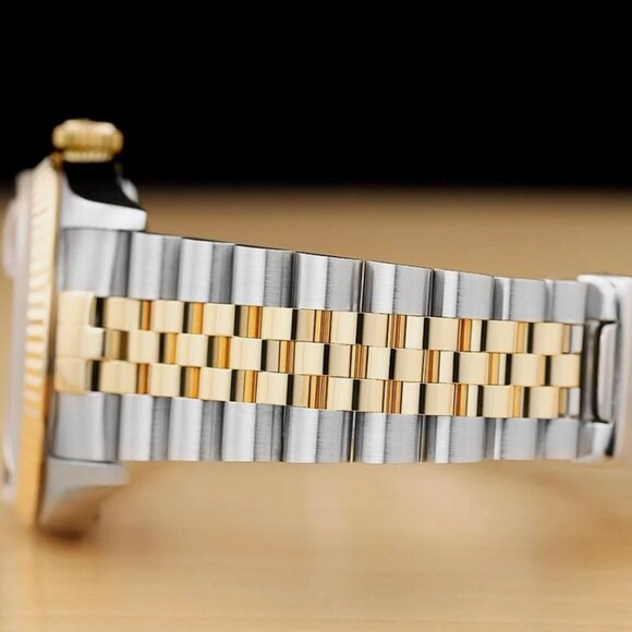 Mens Rolex 18k Gold Two Tone Watch With Box - Picture 5 of 8